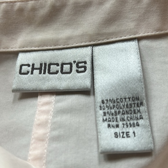 Chico’s light pink tunic, size 1 (8) - Picture 3 of 3